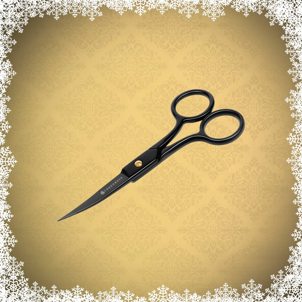 (New) Guggenhein® Curved Embroidery Scissors, 4.5-Inch (Christmas 2025)